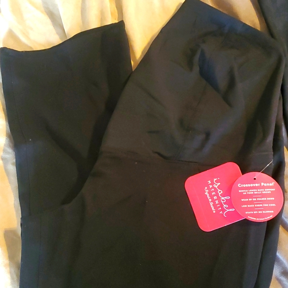Bootcut maternity slacks